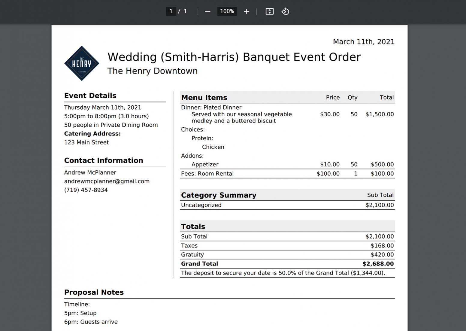 Free  Hotel Banquet Event Order Template Pdf