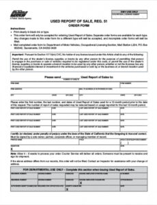 Free  Used Car Purchase Order Template Doc Example