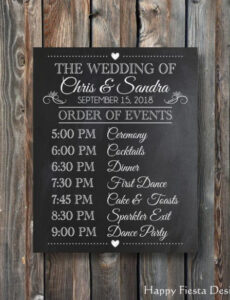 Free  Wedding Day Order Of Events Template Pdf Sample