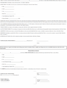 Printable Alabama Automobile Purchase Order Template Doc