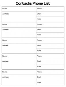 free custom phone book template  10 free pdf printables  printablee