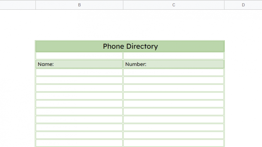 free editable 5 free☝️ google sheets address book templates  spreadsheet daddy doc sample