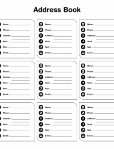 printable phone book template  10 free pdf printables  printablee  sample