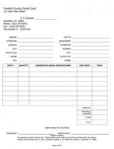 Custom Purchase Order And Invoice Template Doc Example