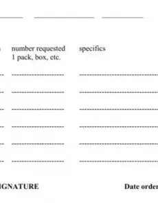 Free Custom Office Supply Order Form Template Word Sample