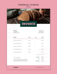 Free Printable Baked Goods Order Form Template Word Sample