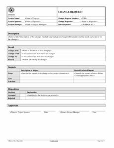 Printable Bank Change Order Form Template Pdf Sample