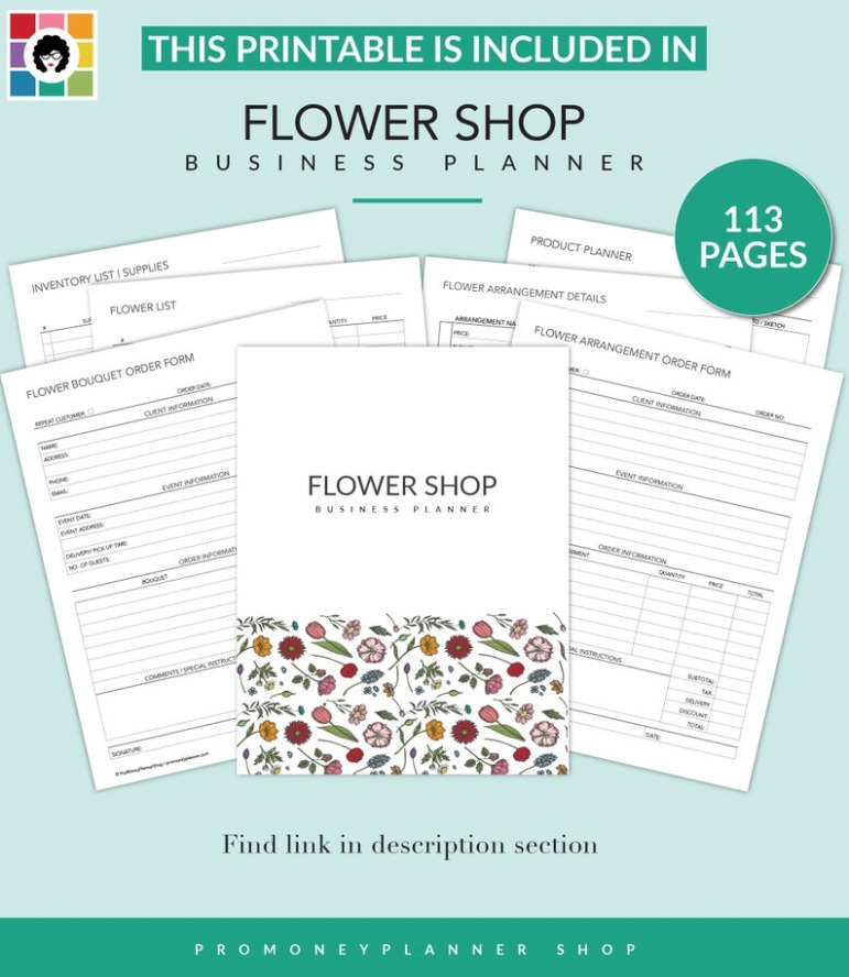 Custom Flower Shop Order Form Template Doc