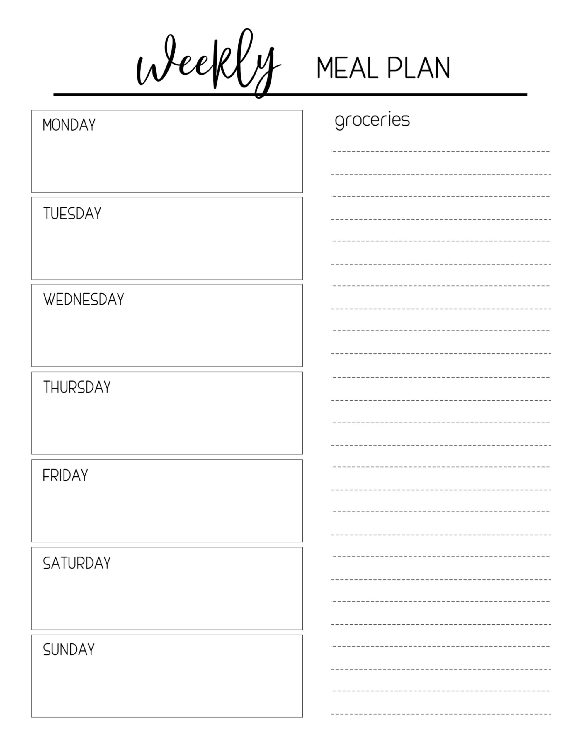 Custom Meal Prep Order Form Template  Sample