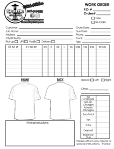 Family Reunion T Shirt Order Form Template Excel Sample