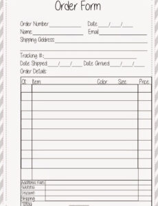 Free  Kitchen Cabinet Order Form Template  Sample