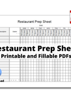 Meal Prep Order Form Template Word