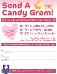 Printable Candy Gram Order Form Template Excel Example