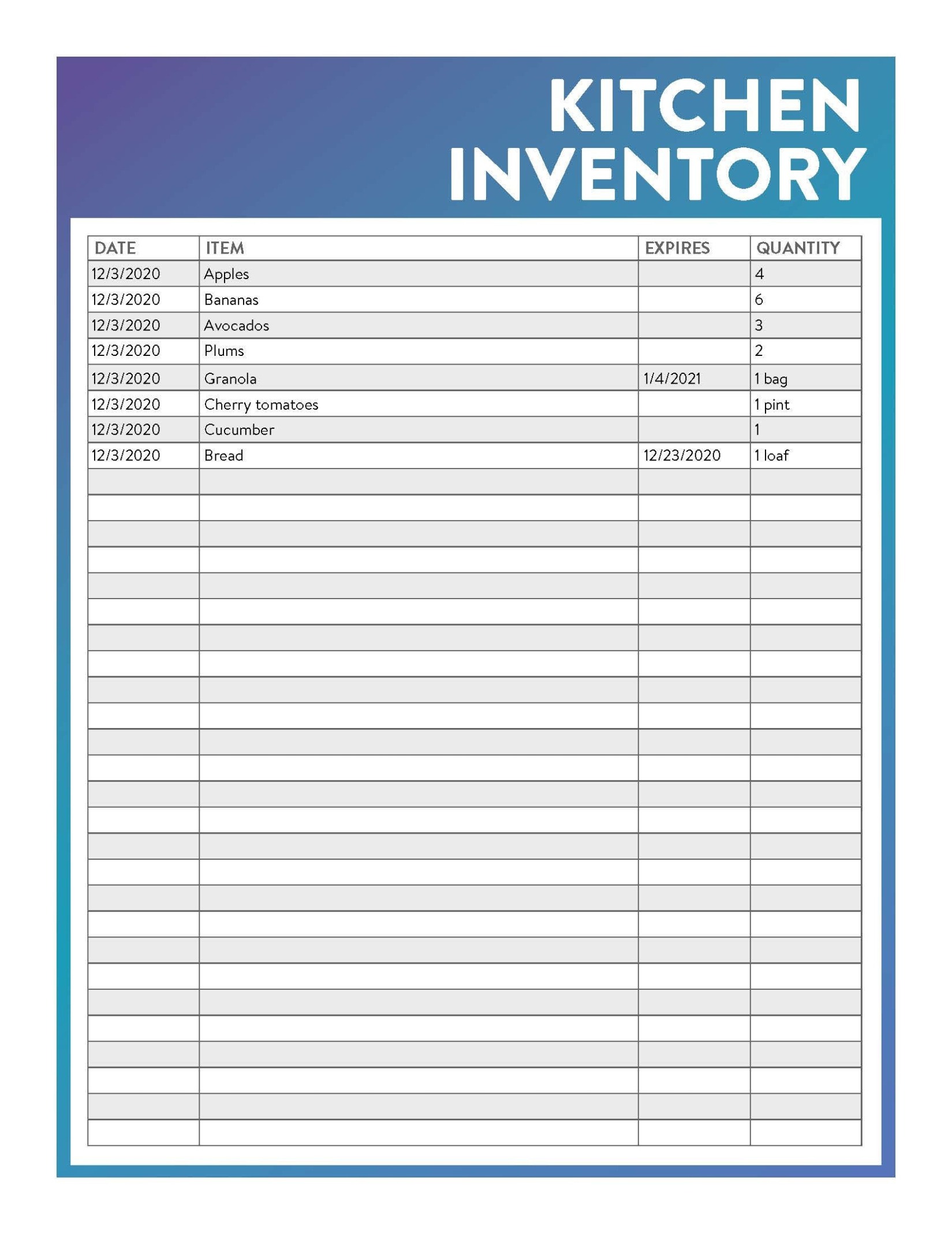 Printable Kitchen Cabinet Order Form Template Word Sample