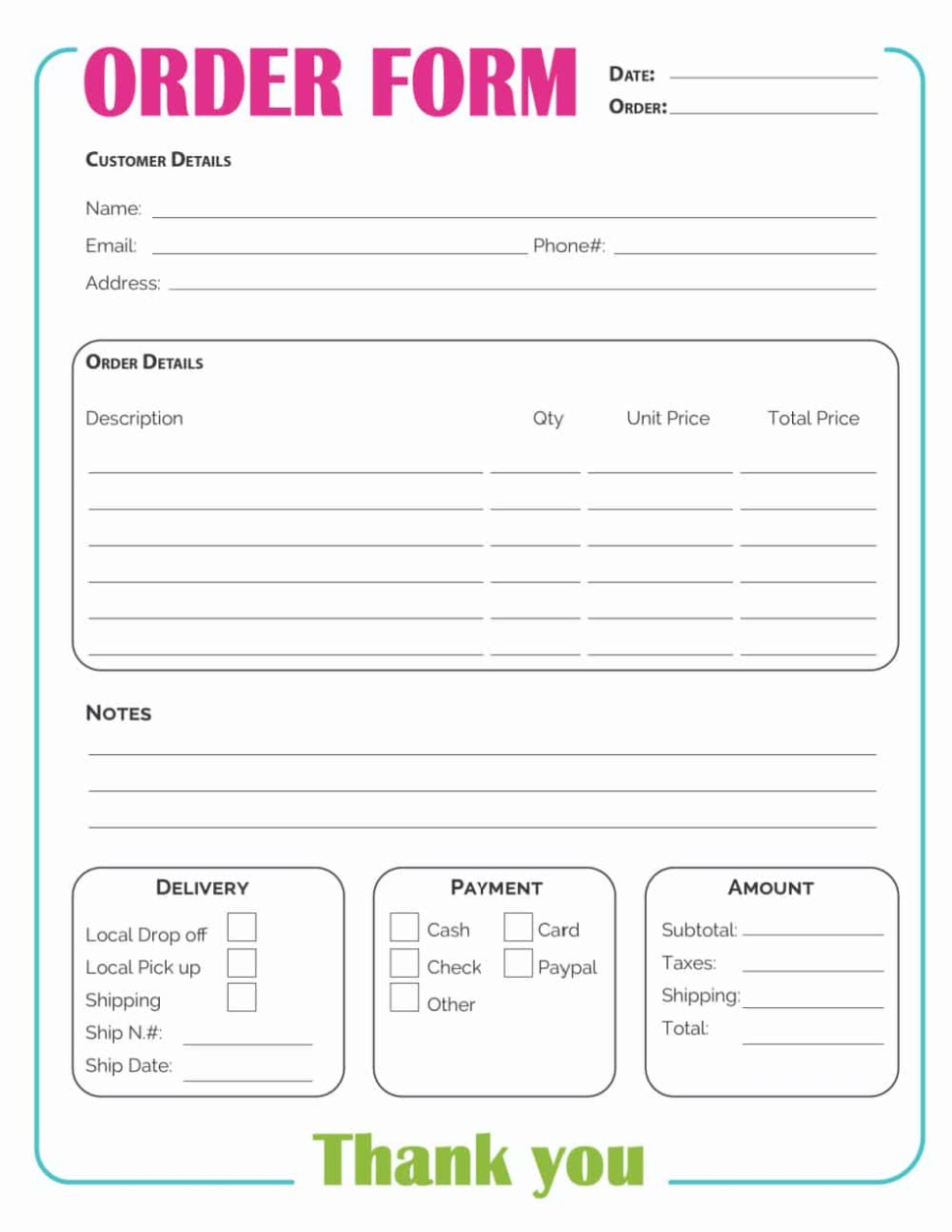 Custom Homecoming Mum Order Form Template Doc Sample