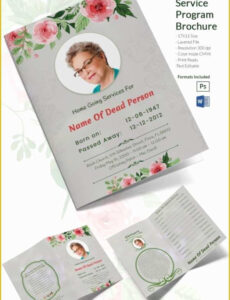 Free Custom Methodist Funeral Order Of Service Template Doc Sample