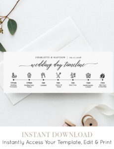 Free Printable Wedding Ceremony Order Of Events Template  Example