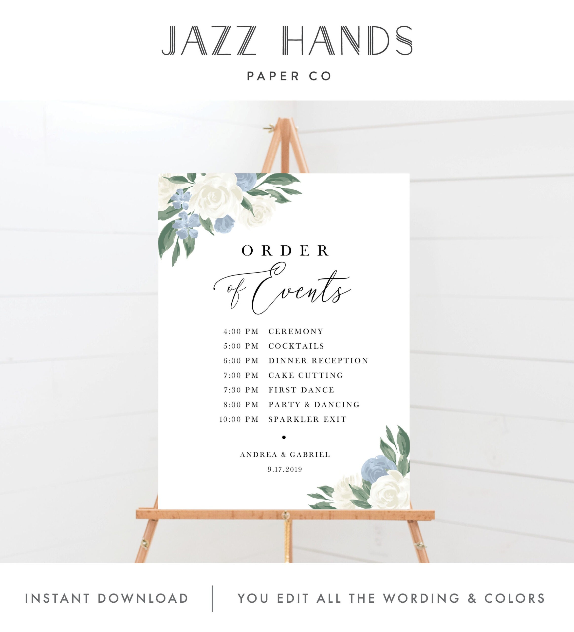 Free Editable Order Of Events Wedding Template Doc Sample