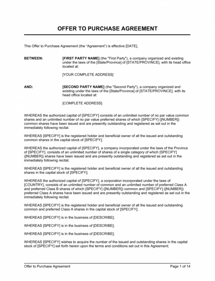 Housing Offer Letter Template