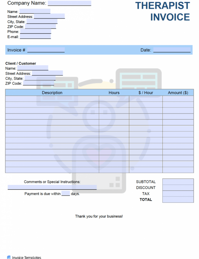 Business Invoice Templates - Emmanuelbaccelli